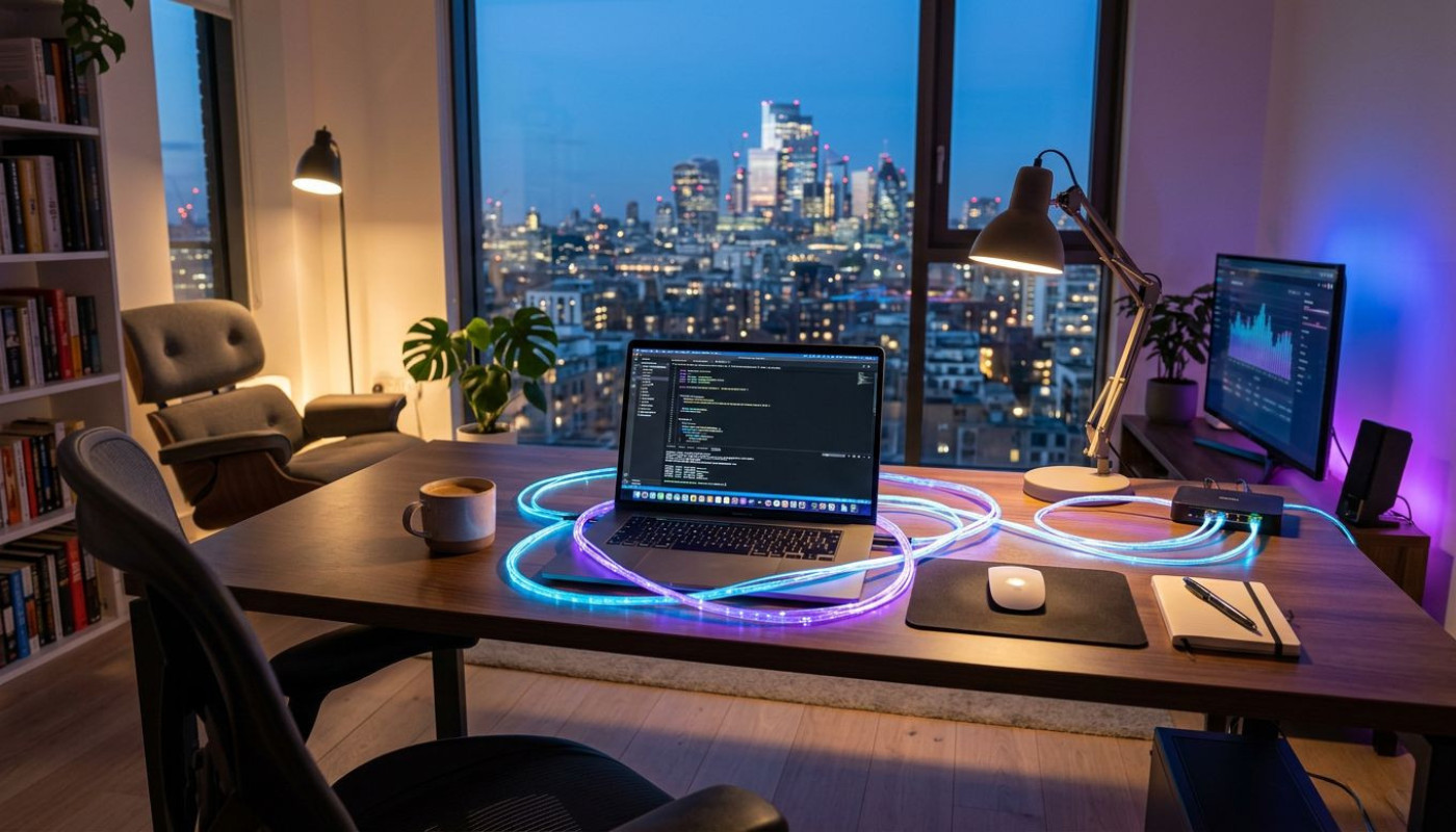 Fibre optique et travail à domicile : le duo inattendu pour booster la productivité